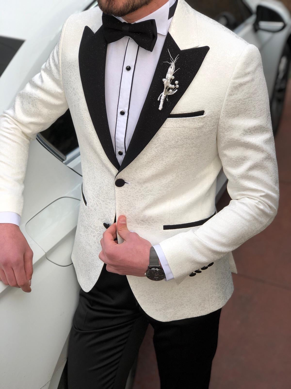 Bernard White Slim Fit Tuxedo