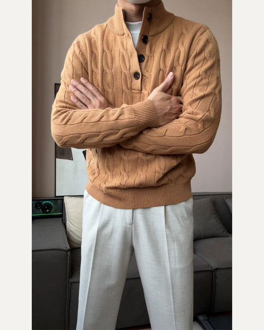 Men’s Relaxed Fit Knit Pullover Sweater