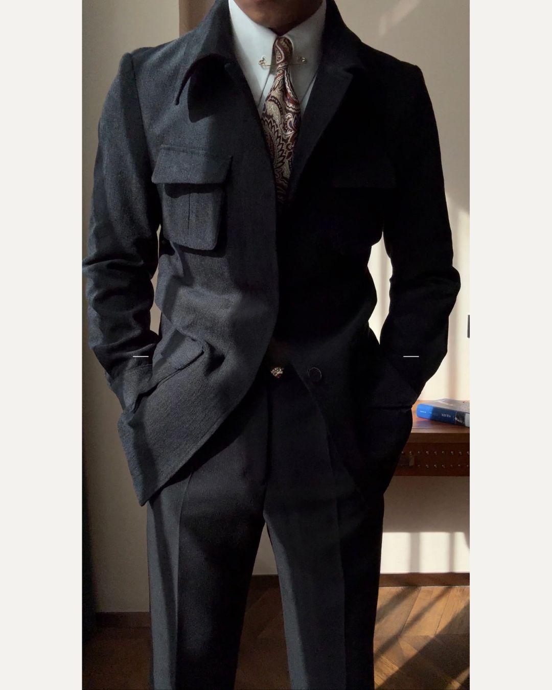 Men’s Italian Retro Hunting Jacket - BRABION