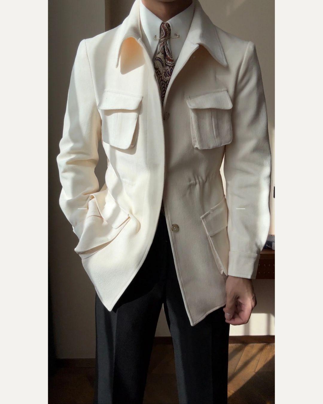 Men’s Italian Retro Hunting Jacket - BRABION