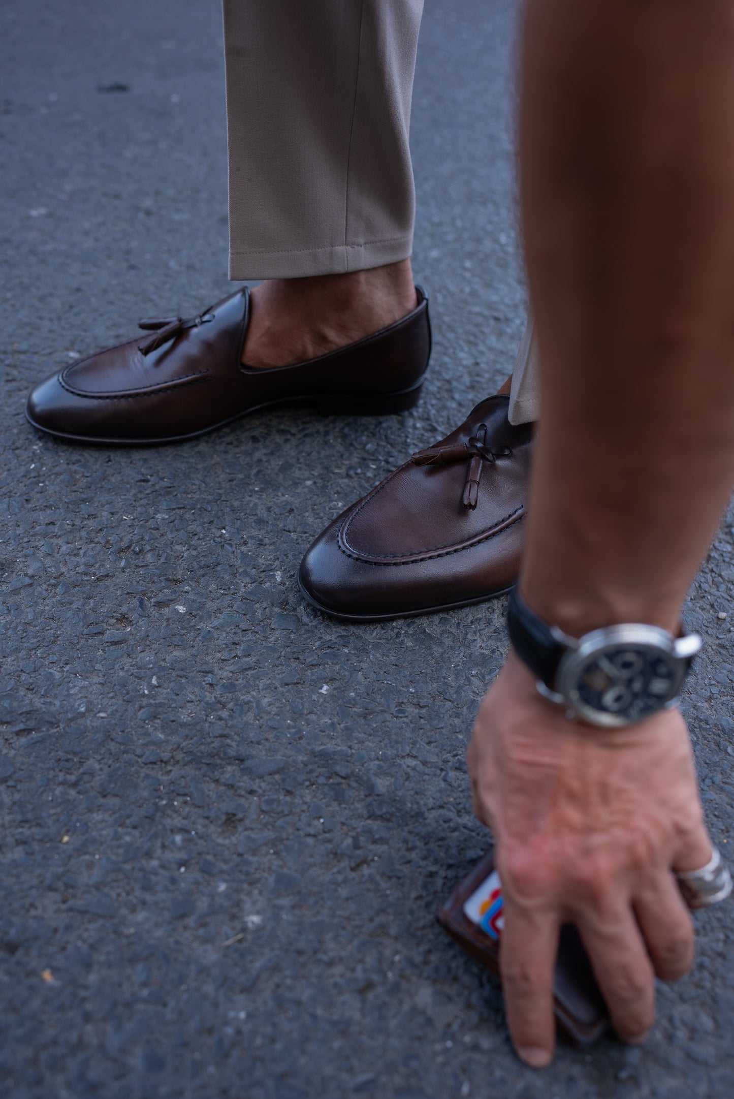 Brabion Bravo Brown Tassel Loafers