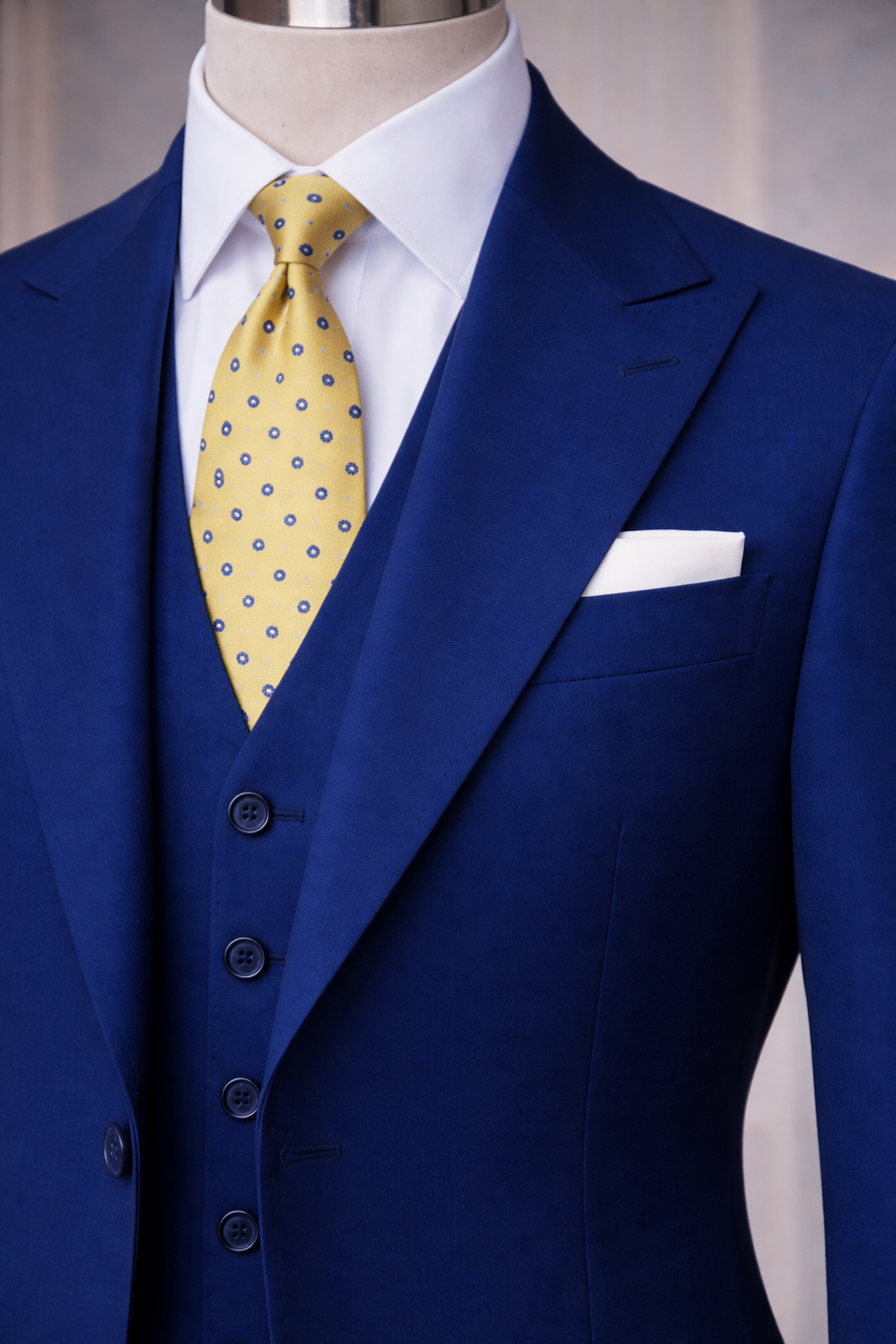 Navy Slim-Fit Suit 3-Piece VIOSSI