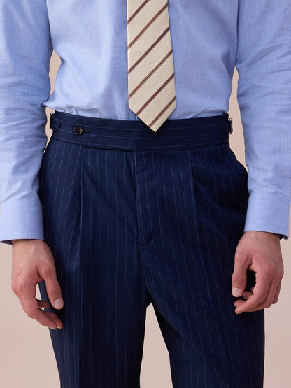 Men's Pinstripe Tailored Trousers - BRABION