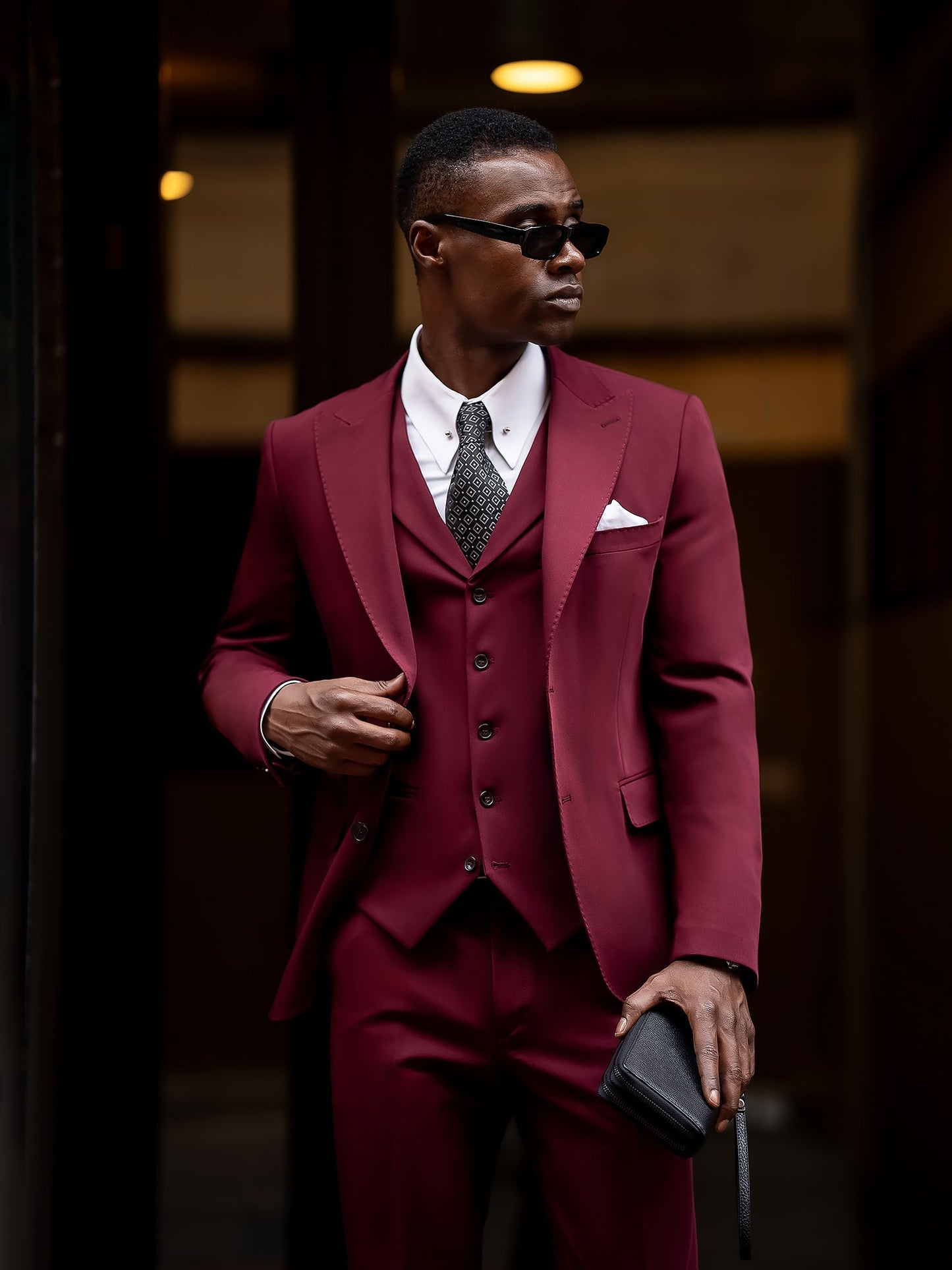 Bordeaux Slim-Fit Suit 3-Piece VIOSSI