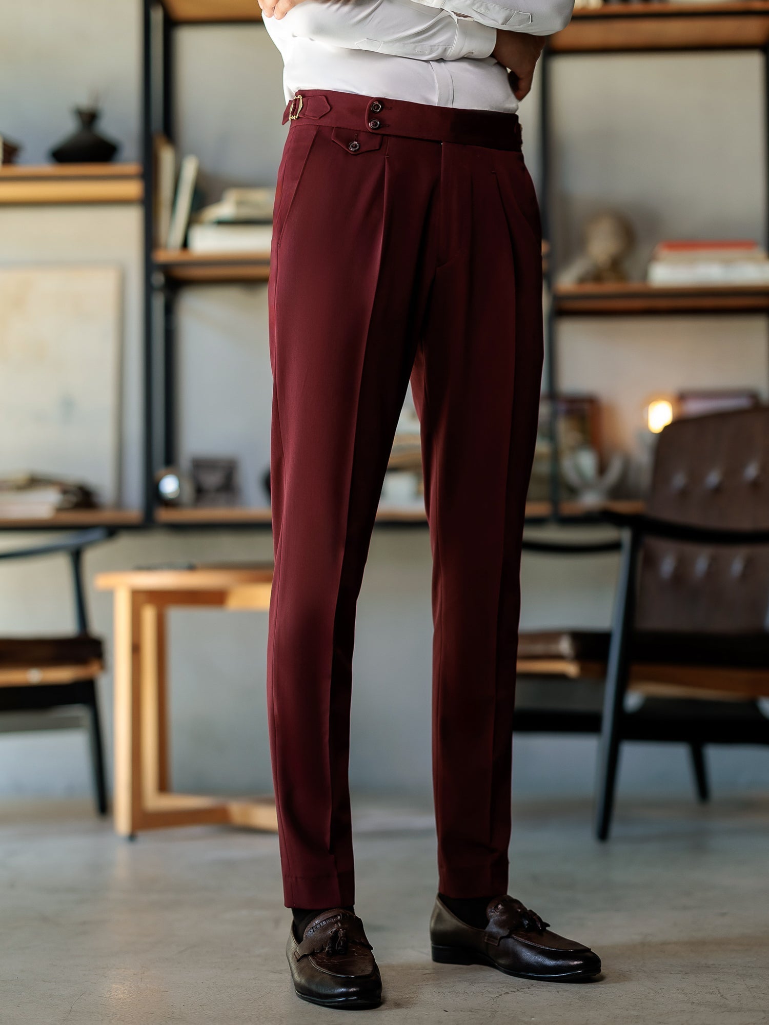 Bordeaux Double Breasted Suit 2-Piece VIOSSI