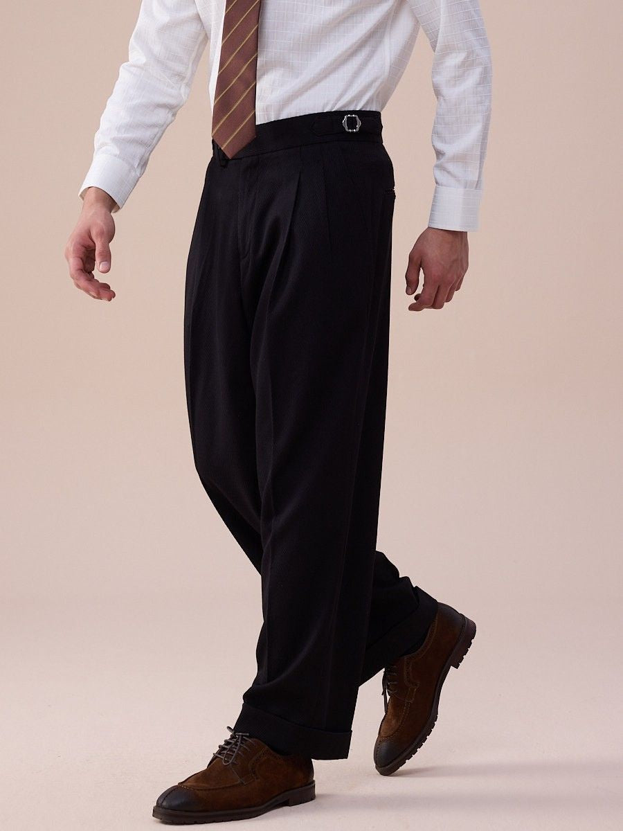 Trento High Waisted Wide Leg Pants - Light Gray / 33 Trento High Waisted Wide Leg Pants - Light Gray / 33