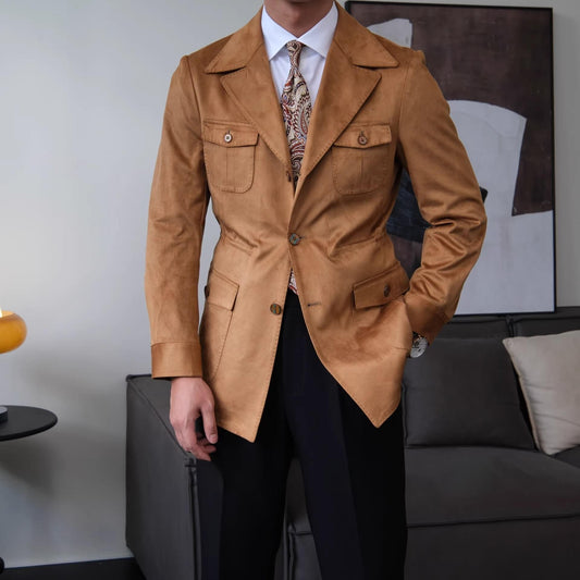 Men’s Suede Safari Jacket