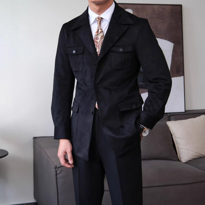 Men’s Suede Safari Jacket