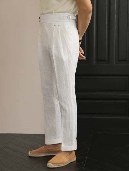 Sidetab Linen Trousers Season 2