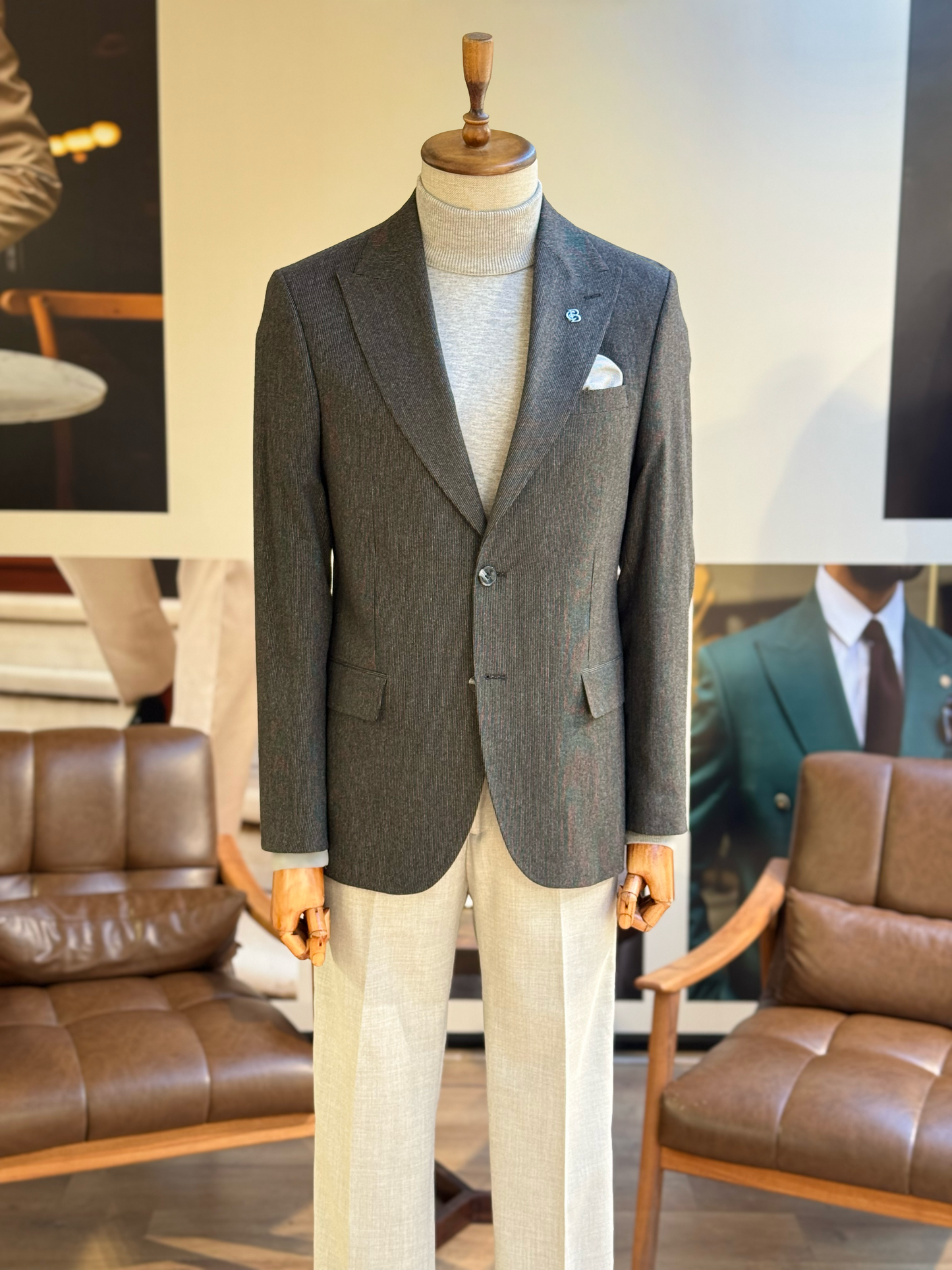 Black Single Breasted Blazer - BRABION