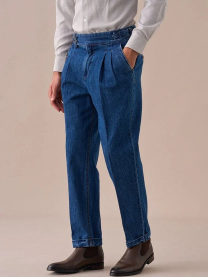 Isernia High Waisted Denim Pants - BRABION