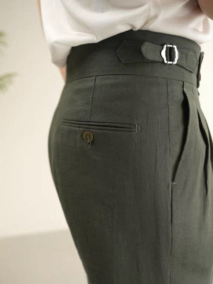 Sidetab Linen Trousers Season 2