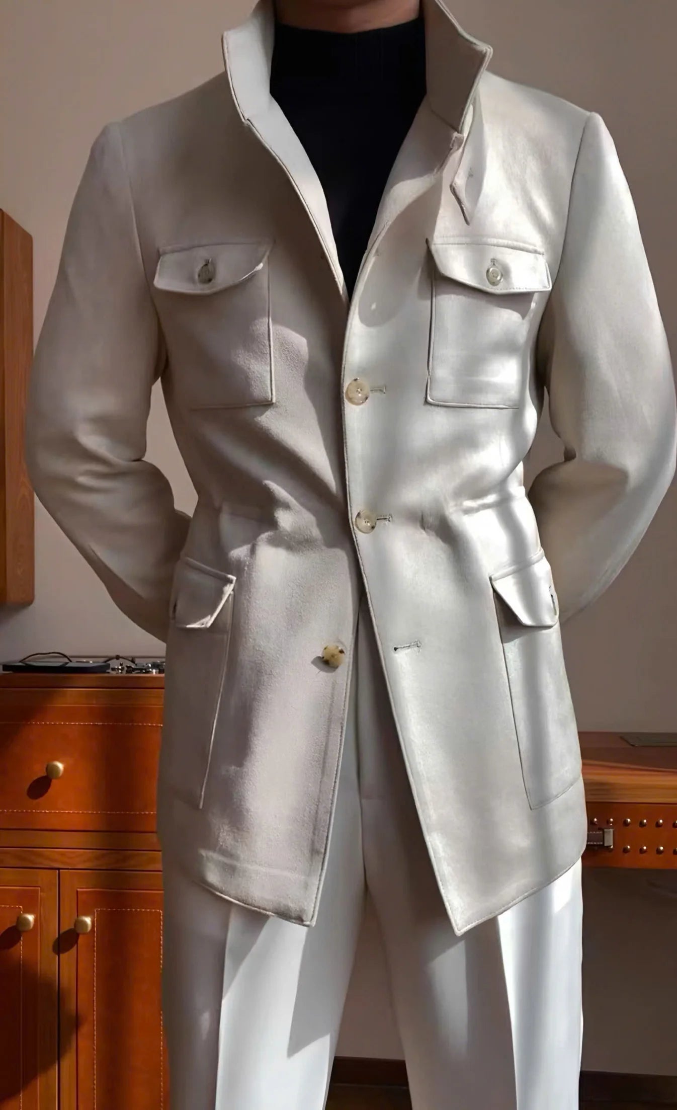 Men’s Suede Safari Jacket