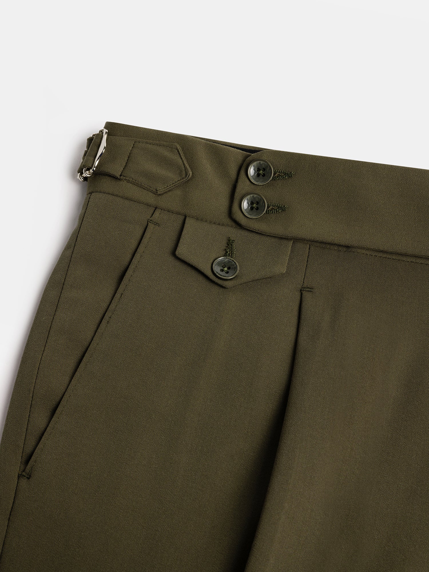 London Khaki High Waist Slim-Fit Pants VIOSSI