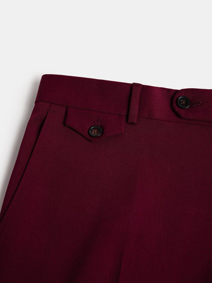 Donazi Bordeaux High Waist Slim-Fit Pants VIOSSI