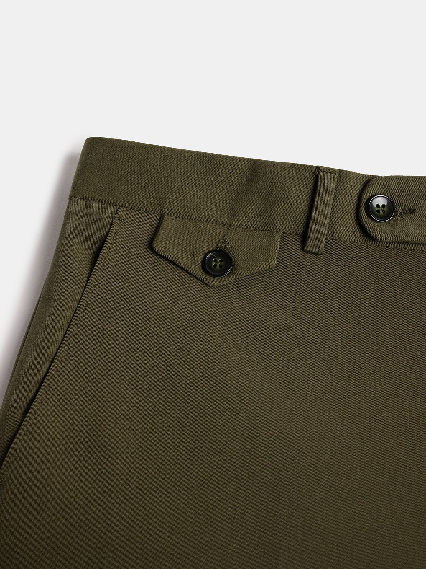 Donazi Khaki High Waist Slim-Fit Pants VIOSSI