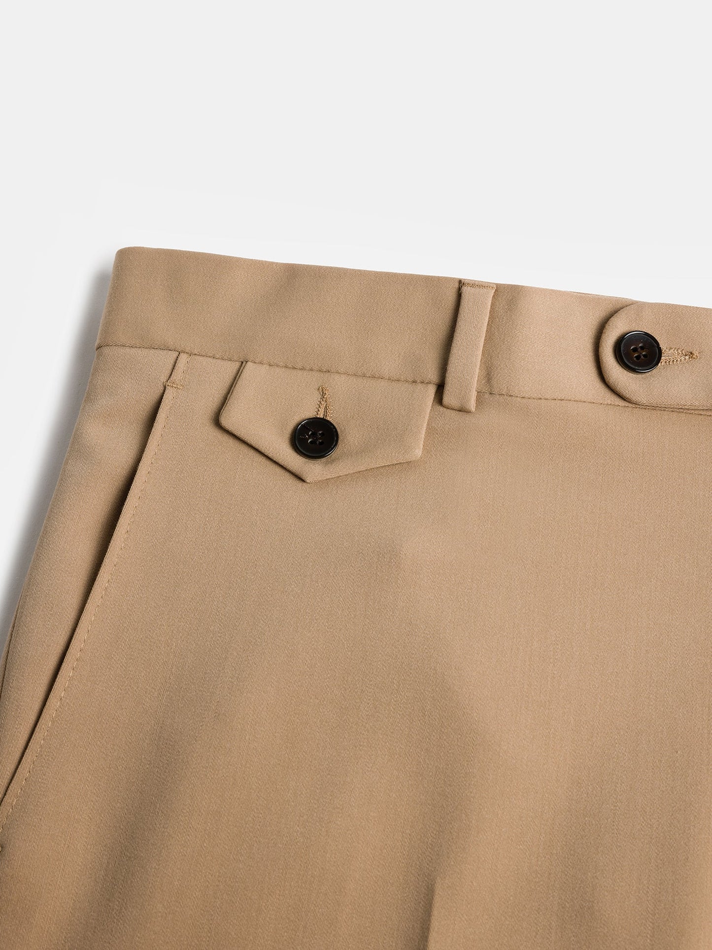 Donazi Camel High Waist Slim-Fit Pants VIOSSI