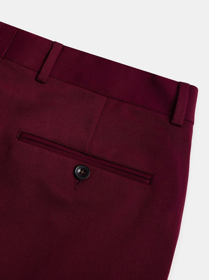 Donazi Bordeaux High Waist Slim-Fit Pants VIOSSI