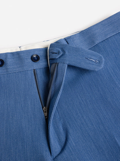 Donazi Blue High Waist Slim-Fit Pants VIOSSI