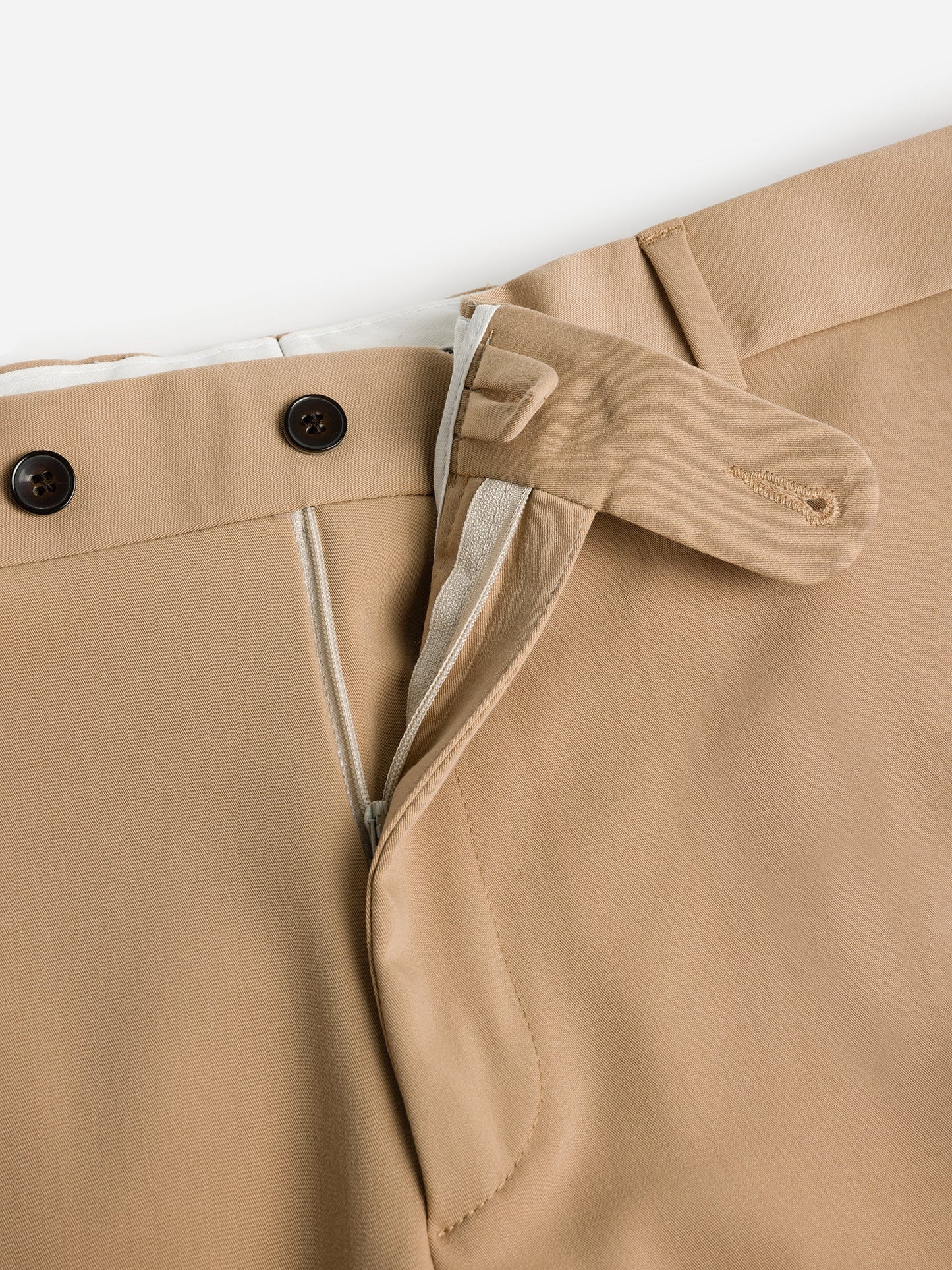Donazi Camel High Waist Slim-Fit Pants VIOSSI