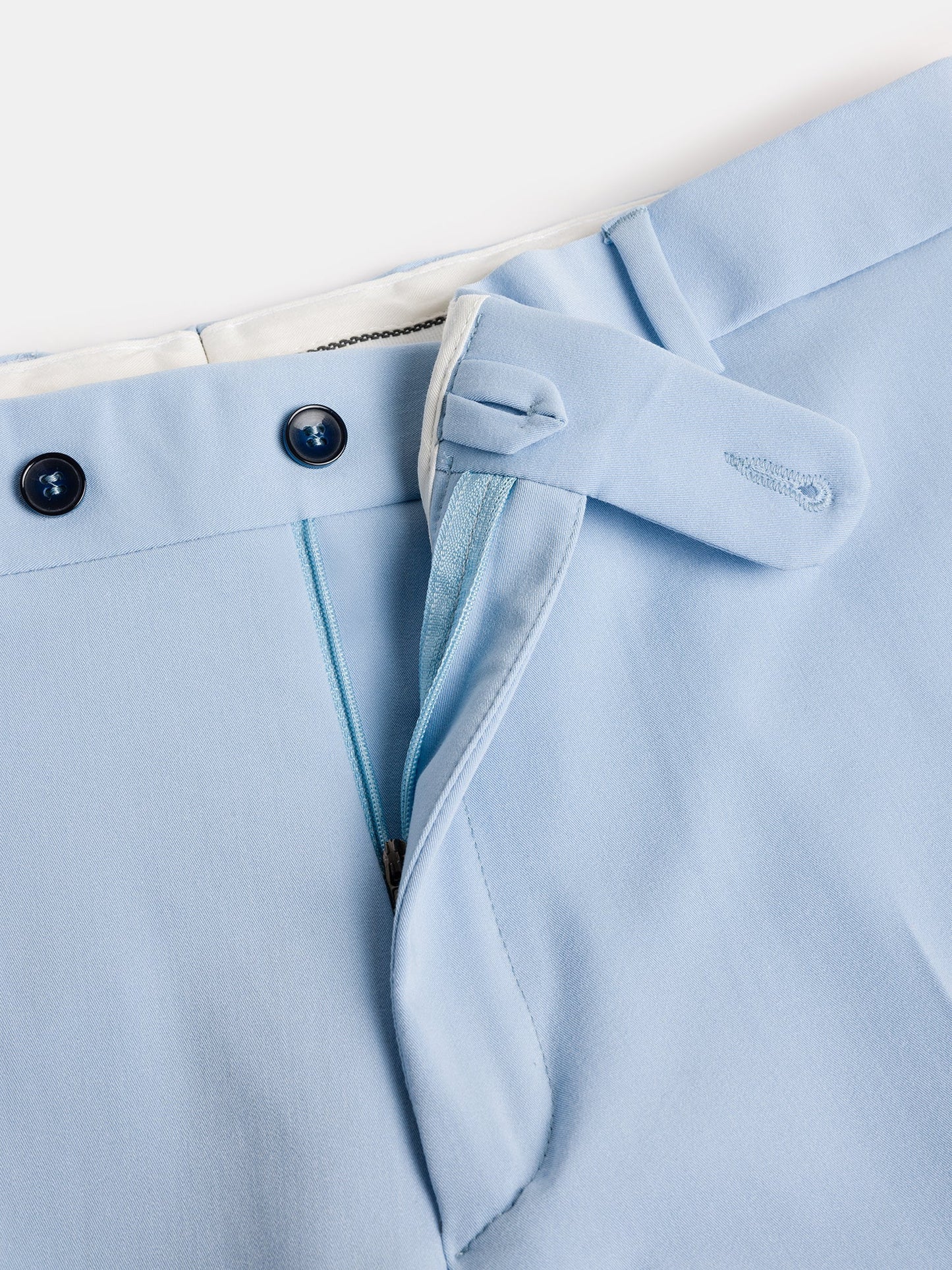 Donazi Sky-Blue High Waist Slim-Fit Pants VIOSSI