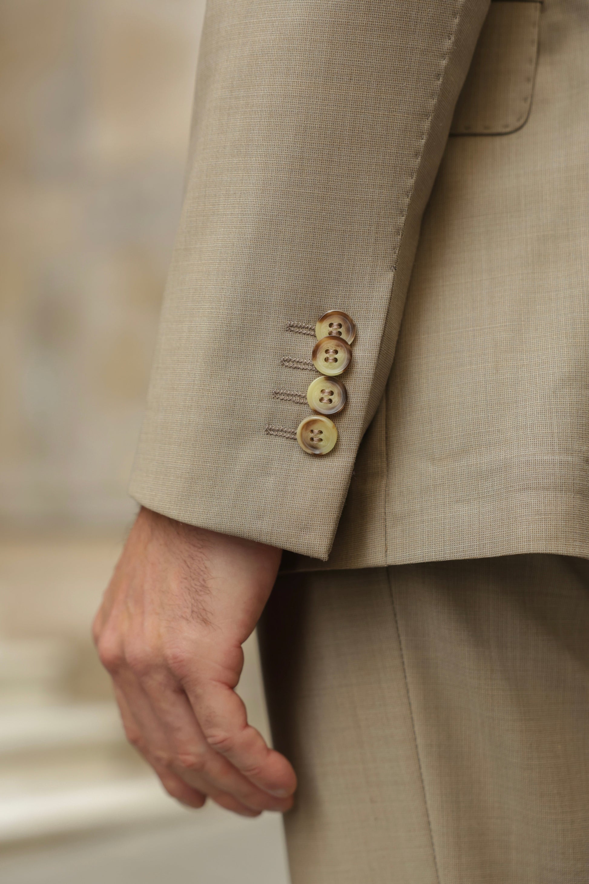 Beige Double Breasted Suit 2-Piece VIOSSI - CB