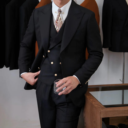 Men’s Jet Black Milano Suit