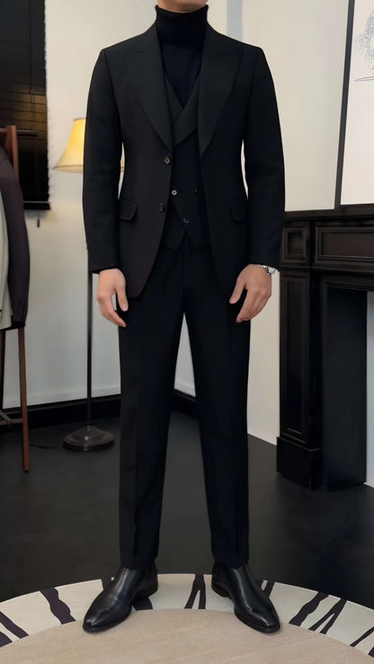 Men’s Black Milano Suit