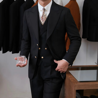 Men’s Jet Black Milano Suit