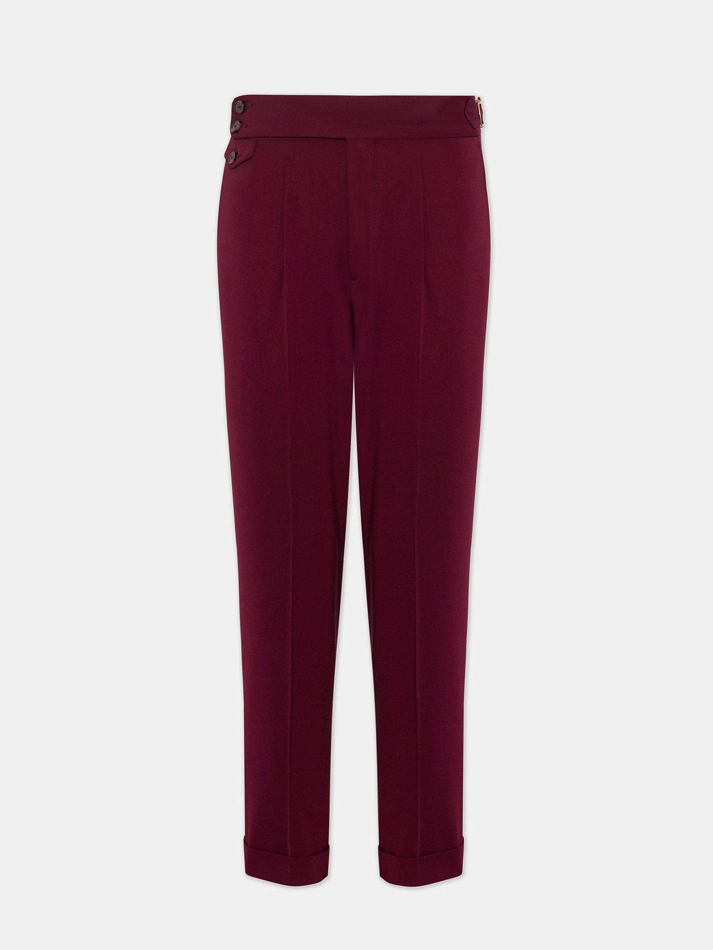 London Bordeaux High Waist Slim-Fit Pants VIOSSI