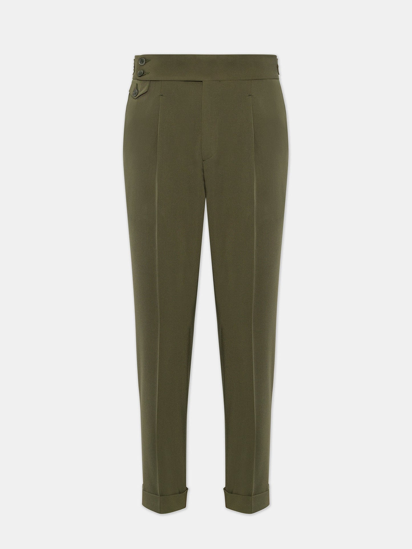 London Khaki High Waist Slim-Fit Pants VIOSSI