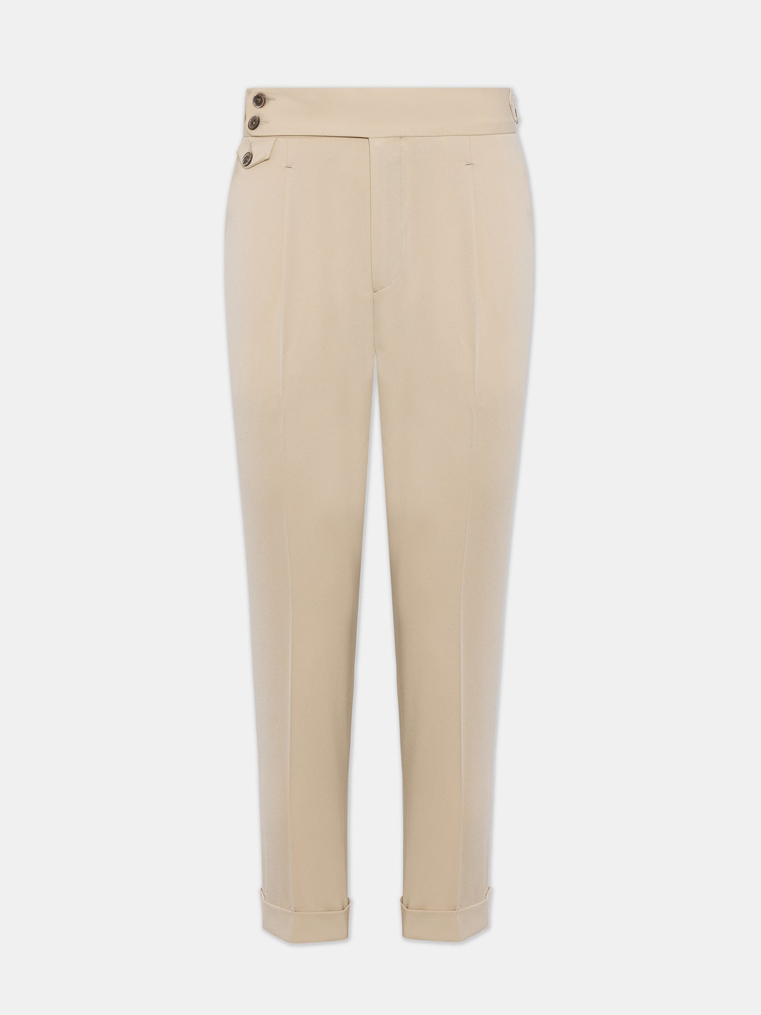 London Beige High Waist Slim-Fit Pants VIOSSI