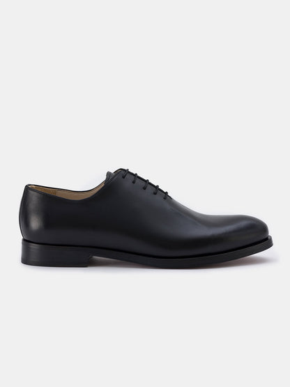 Black Burnished Leather Oxford VIOSSI
