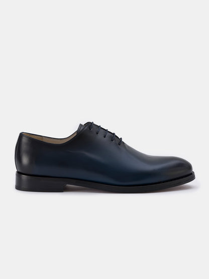 Navy Burnished Leather Oxford VIOSSI