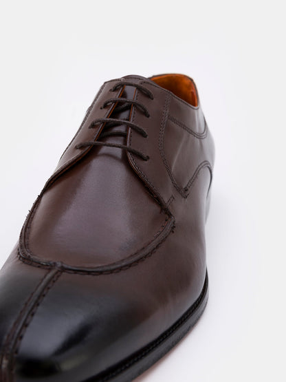 Brown Leather Split Toe Derby VIOSSI