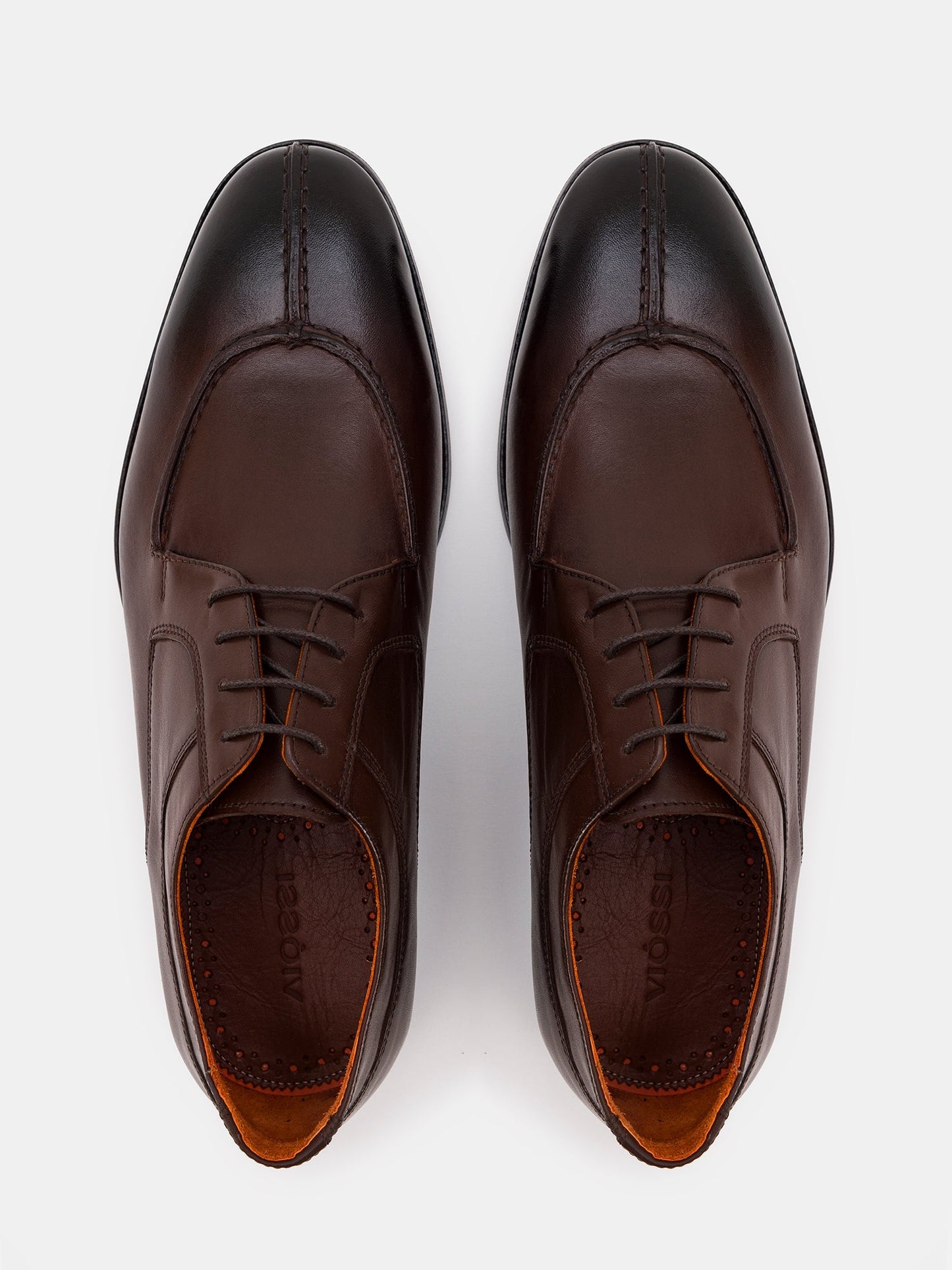 Brown Leather Split Toe Derby VIOSSI