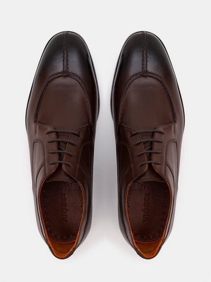 Brown Leather Split Toe Derby VIOSSI