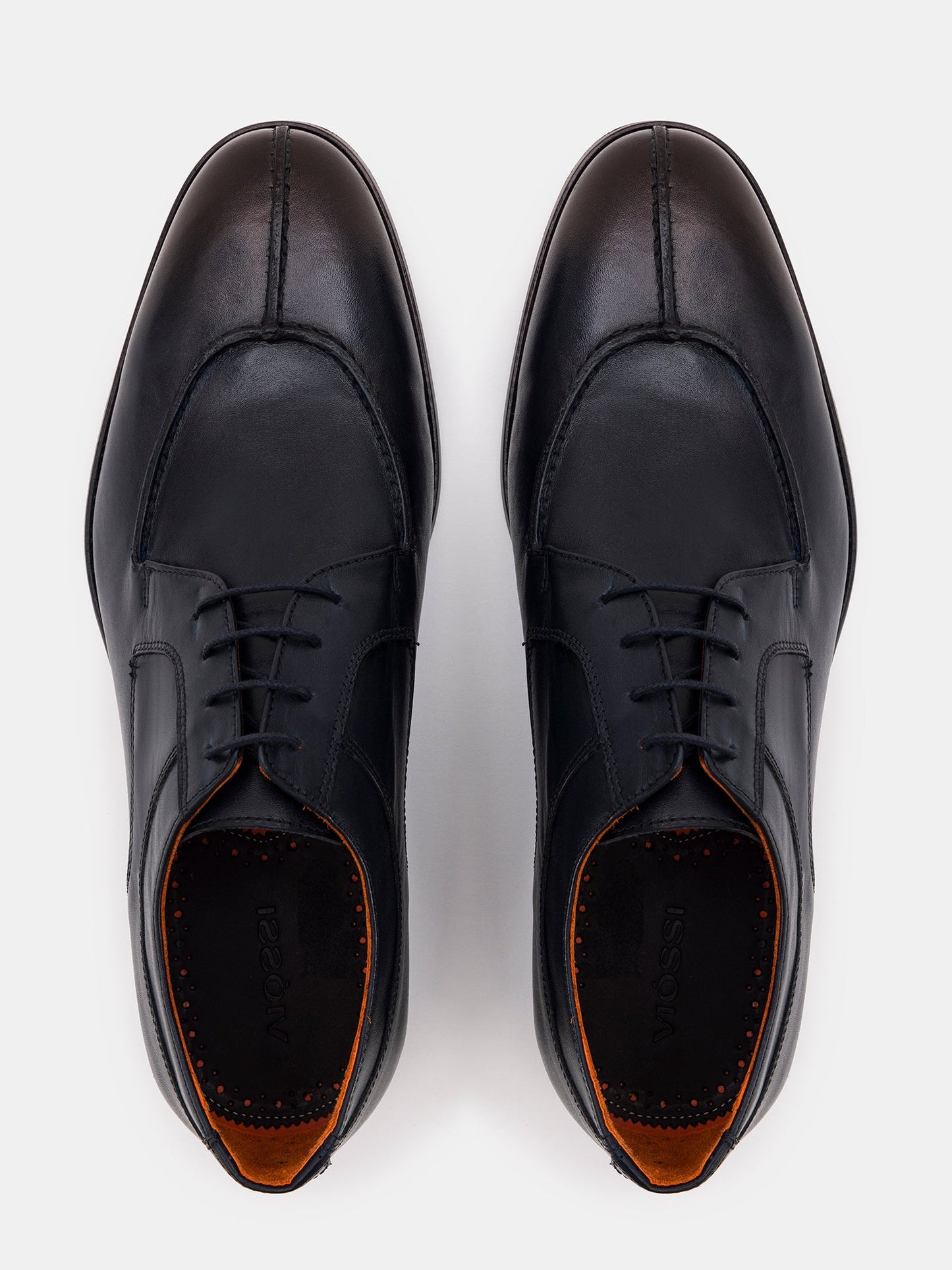 Navy Leather Split Toe Derby VIOSSI