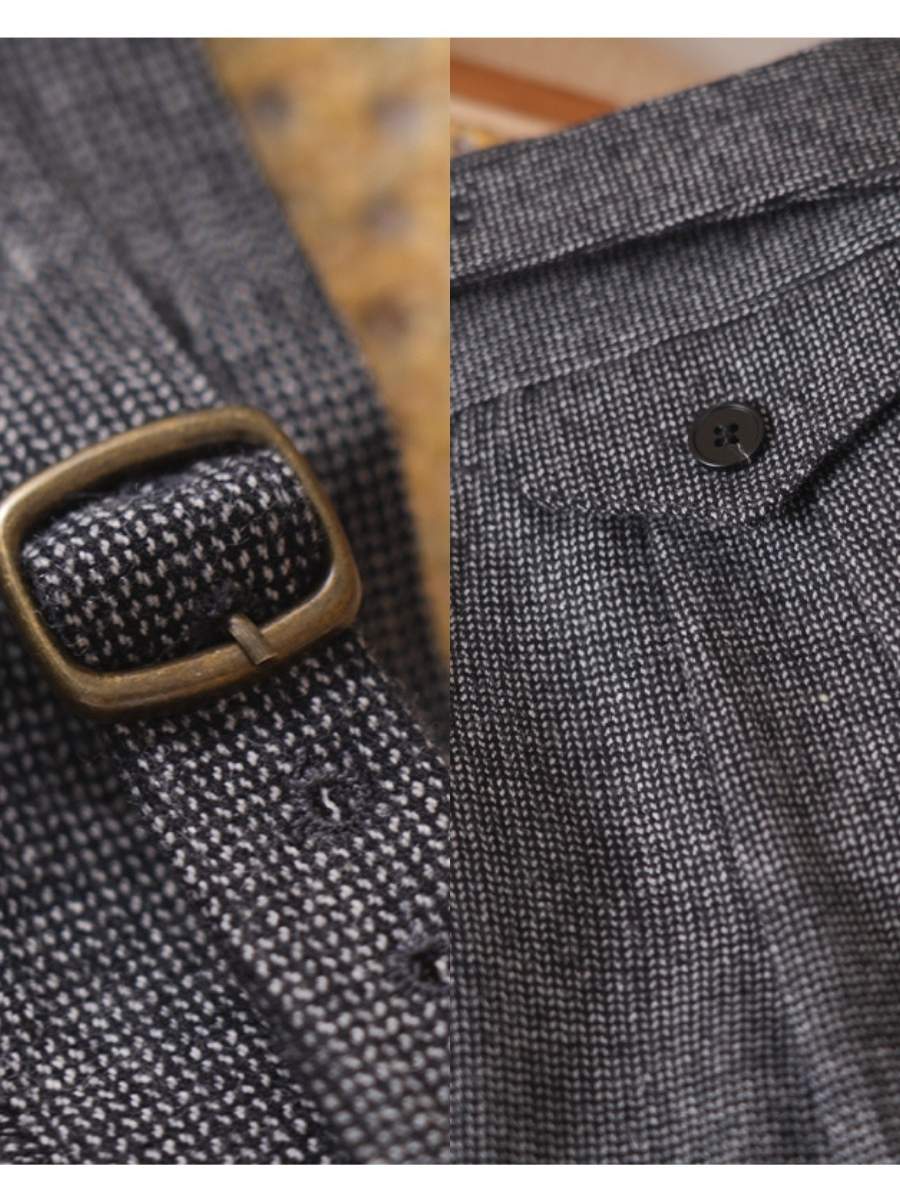 Bergamo High Waisted Wool Grukha Pants