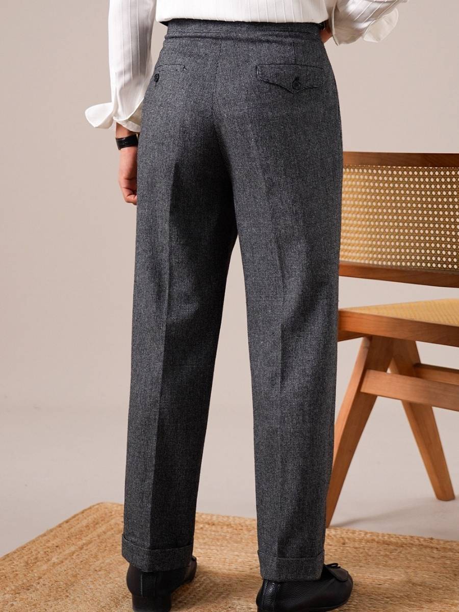 Bergamo High Waisted Wool Grukha Pants