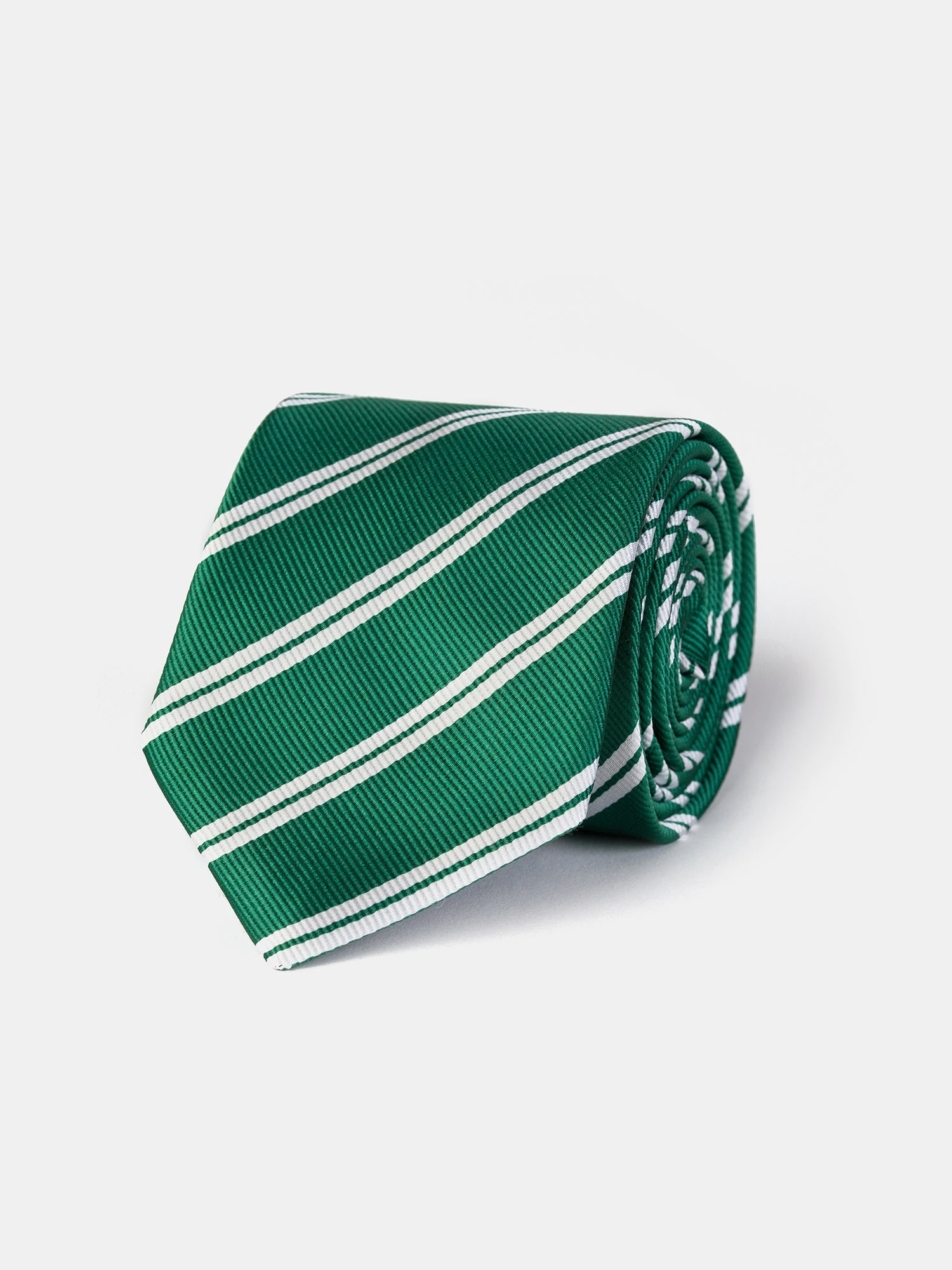 Green Striped Tie 9cm - BRABION