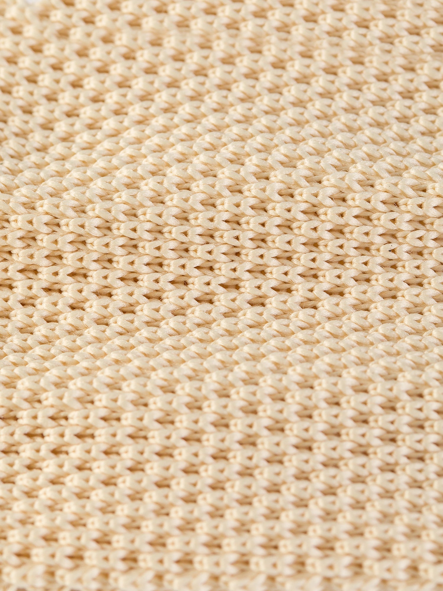 Beige Knitted Tie 6cm - BRABION