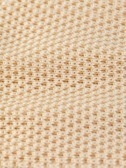 Beige Knitted Tie 6cm - BRABION