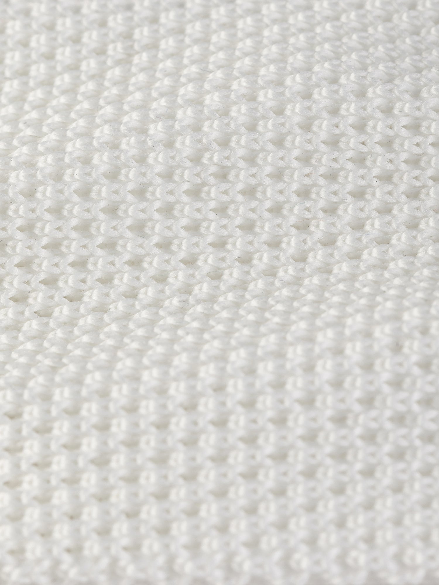 White Knitted Tie 6cm - BRABION
