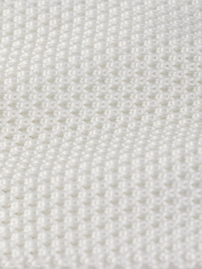 White Knitted Tie 6cm - BRABION