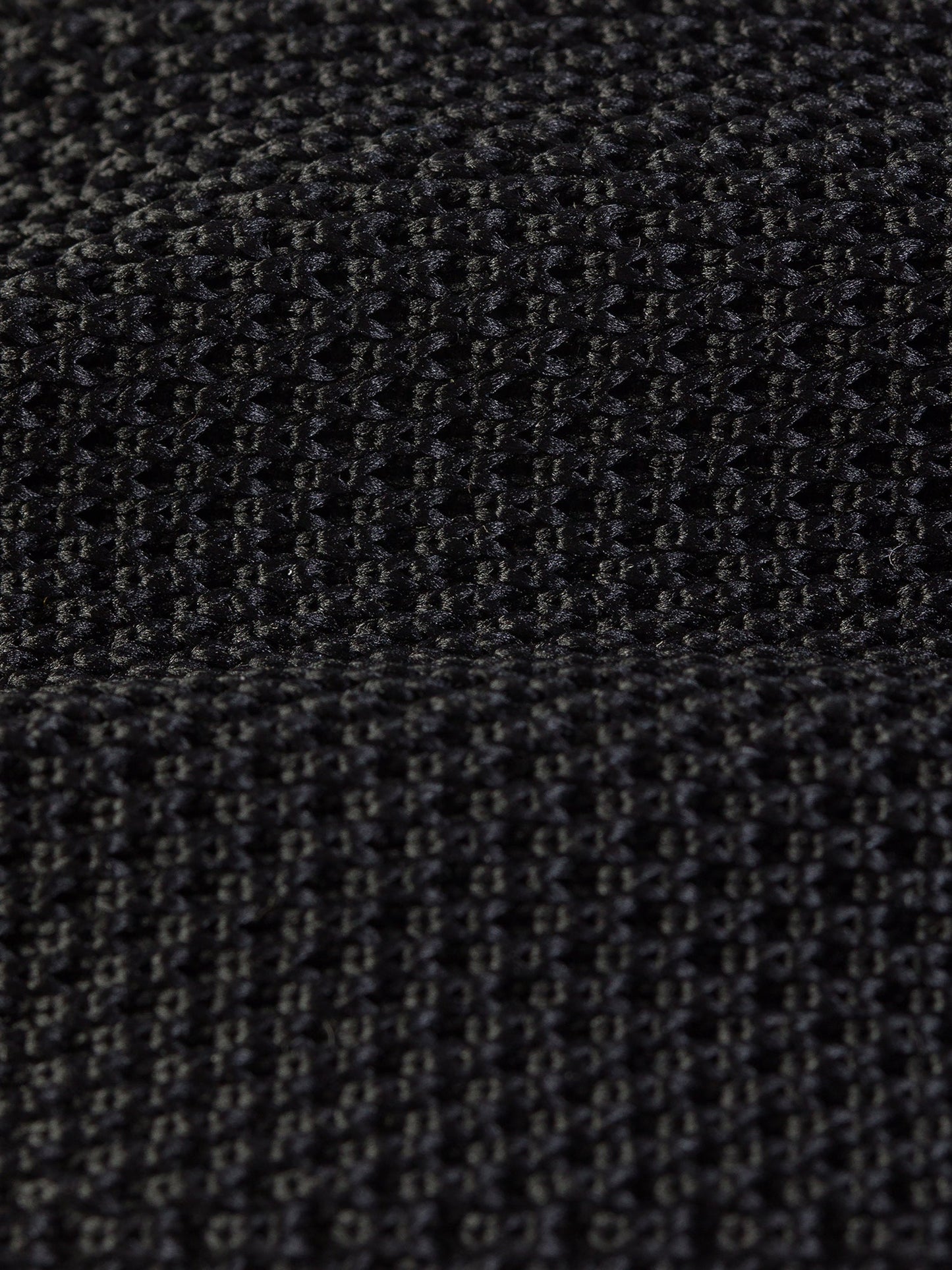 Black Knitted Tie 6cm - BRABION