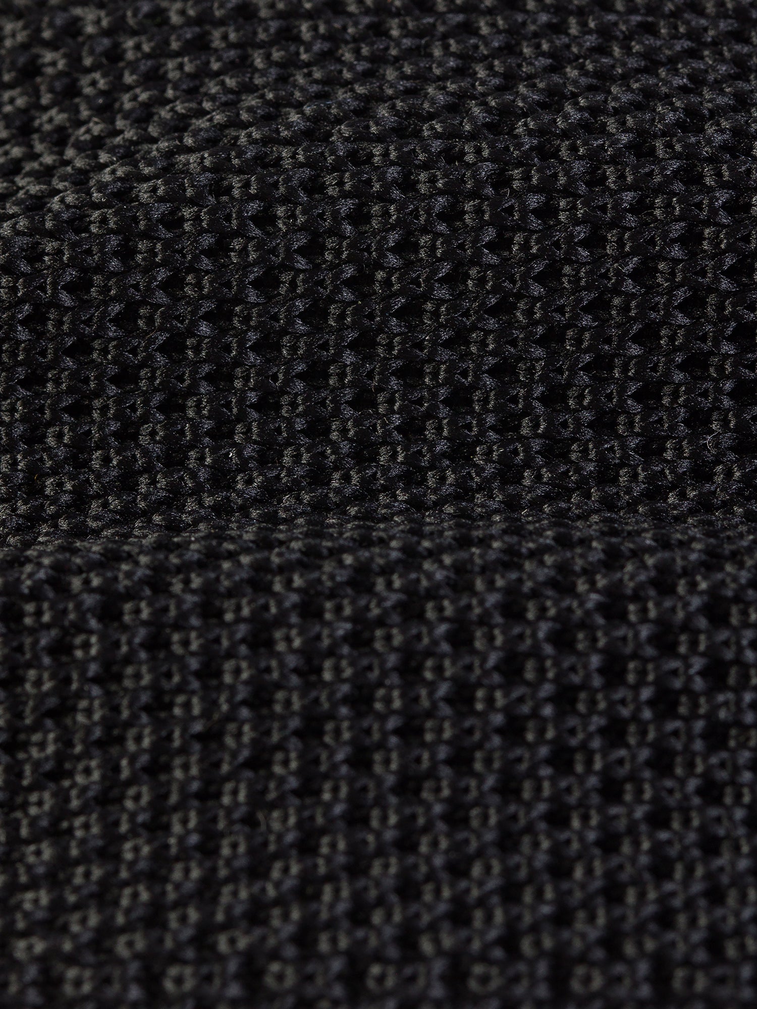 Black Knitted Tie 6cm - BRABION