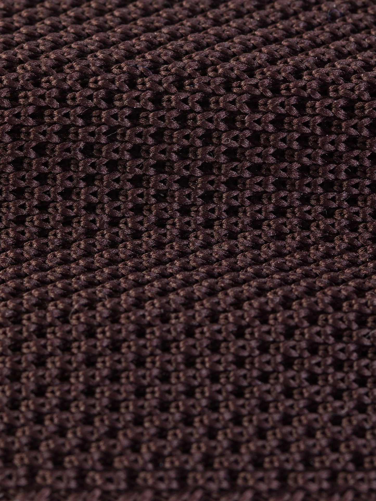 Brown Knitted Tie 6cm - BRABION