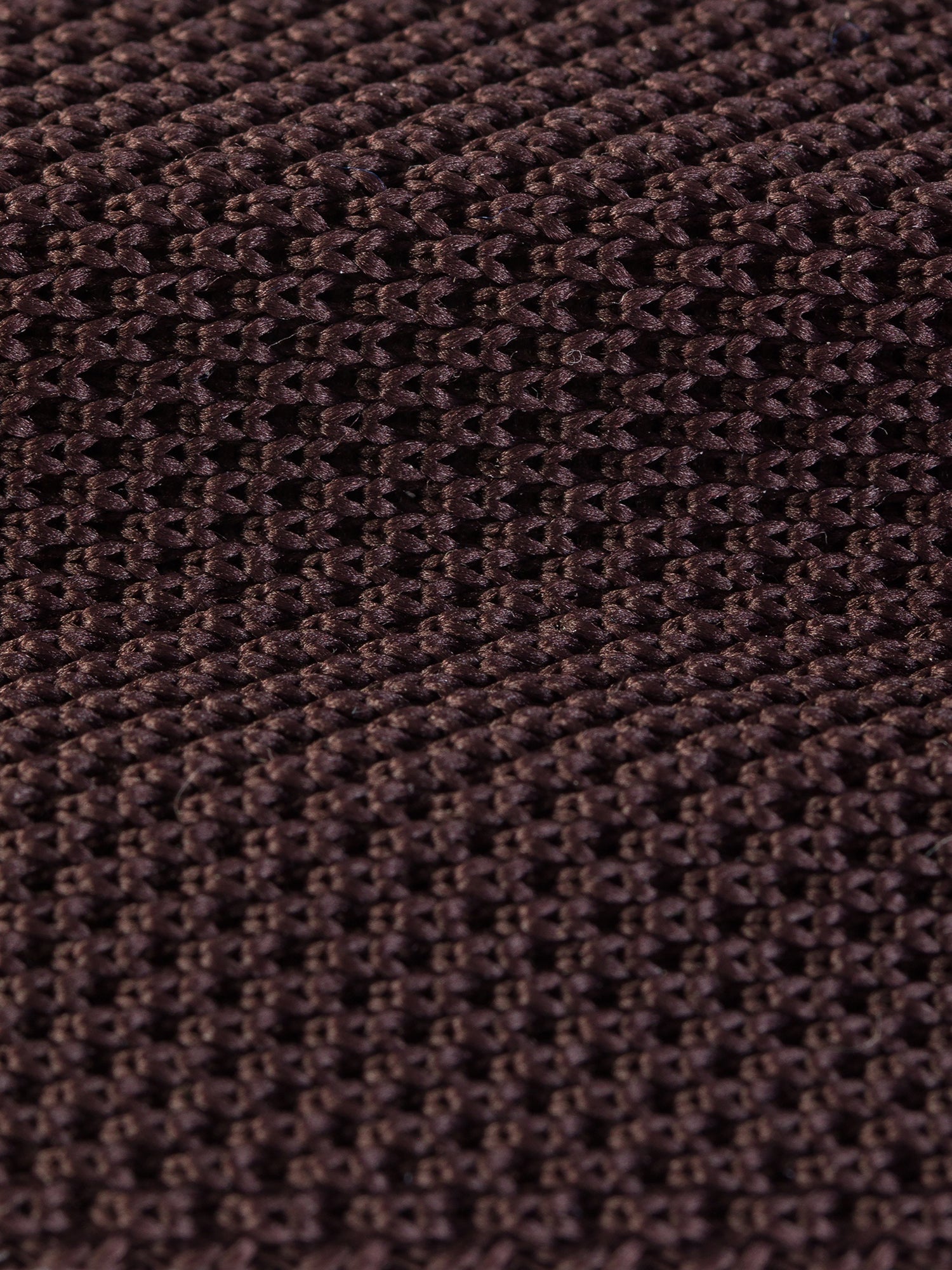 Brown Knitted Tie 6cm - BRABION