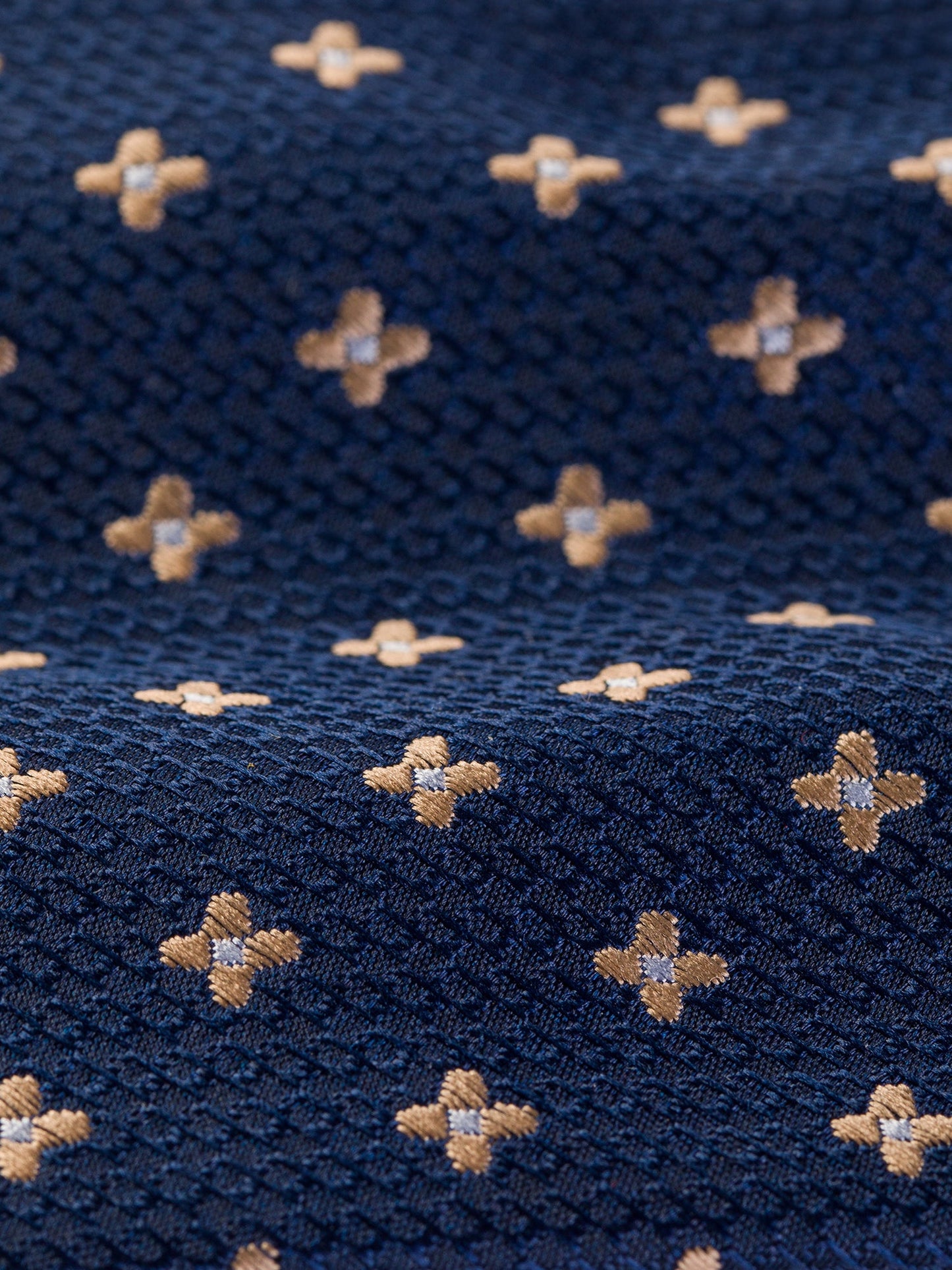 Navy Printed Tie 9cm - BRABION